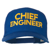 Chief Engineer Embroidered Twill Mesh Cap