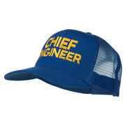 Chief Engineer Embroidered Twill Mesh Cap