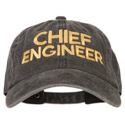 Chief Engineer Embroidered Unstructured Cotton Cap