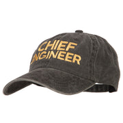 Chief Engineer Embroidered Unstructured Cotton Cap