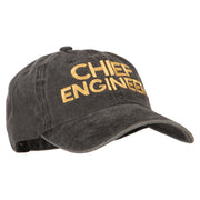 Chief Engineer Embroidered Unstructured Cotton Cap