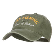 Catch Release Fly Fishing Embroidered Washed Cap