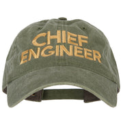 Chief Engineer Embroidered Unstructured Cotton Cap