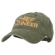 Chief Engineer Embroidered Unstructured Cotton Cap