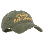 Chief Engineer Embroidered Unstructured Cotton Cap