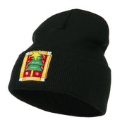 Christmas Tree with Frame Embroidered Beanie