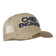 Chief Engineer Embroidered Twill Mesh Cap