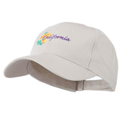 USA State Flower California Poppy Embroidery Cap