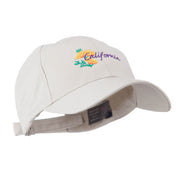 USA State Flower California Poppy Embroidery Cap