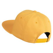 White No. 1 Iron On Glue Patched 6 Panel High Profile Structured Snapback - Gold OSFM
