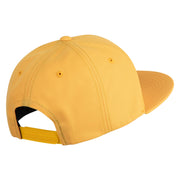 White No. 1 Iron On Glue Patched 6 Panel High Profile Structured Snapback - Gold OSFM