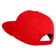 White No. 1 Iron On Glue Patched 6 Panel High Profile Structured Snapback - Red OSFM