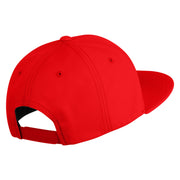 White No. 1 Iron On Glue Patched 6 Panel High Profile Structured Snapback - Red OSFM