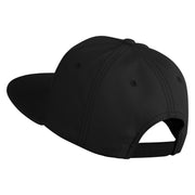White No. 1 Iron On Glue Patched 6 Panel High Profile Structured Snapback - Black OSFM