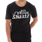Great Streets Unisex Ring Spun Cotton Vintage Short Sleeve Crewneck Tee Shirt - Vintage-Black XS