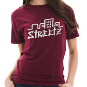 Great Streets Unisex Ring Spun Cotton Vintage Short Sleeve Crewneck Tee Shirt - Vintage-Brick XS