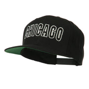 Chicago Embroidered Flat Bill Cap