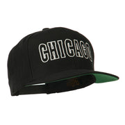 Chicago Embroidered Flat Bill Cap