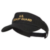 U.S. Coast Guard Embroidered Pro Style Cotton Washed Visor