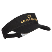 U.S. Coast Guard Embroidered Pro Style Cotton Washed Visor