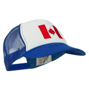 Canada Flag Embroidered Foam Mesh Back Cap