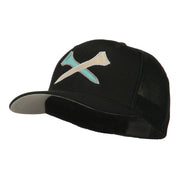 Crossed Golf Tees Embroidered Trucker Cap