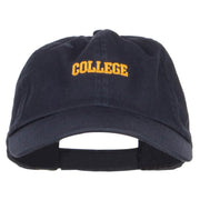 Mini College Embroidered Low Cap