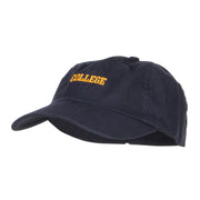 Mini College Embroidered Low Cap