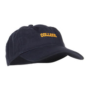 Mini College Embroidered Low Cap