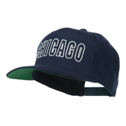 Chicago Embroidered Flat Bill Cap