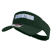 The Aqua Rodfather Embroidered Cotton Twill Sun Visor - Dk-Green OSFM