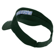 The Aqua Rodfather Embroidered Cotton Twill Sun Visor - Dk-Green OSFM