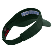 The Aqua Rodfather Embroidered Cotton Twill Sun Visor - Dk-Green OSFM