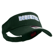 The Aqua Rodfather Embroidered Cotton Twill Sun Visor - Dk-Green OSFM