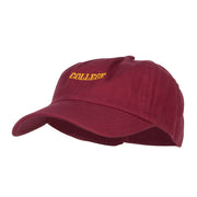 Mini College Embroidered Low Cap