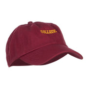 Mini College Embroidered Low Cap