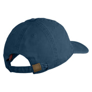 Veteran US Navy Embroidered Washed Cotton Twill Brass Buckle Cap - Navy OSFM