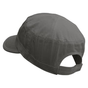 House of Soldier Embroidered Garment Washed Adjustable Army Cap - Grey OSFM