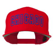 Chicago Embroidered Flat Bill Cap