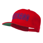 Chicago Embroidered Flat Bill Cap