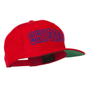 Chicago Embroidered Flat Bill Cap