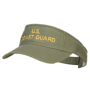 U.S. Coast Guard Embroidered Pro Style Cotton Washed Visor