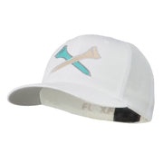 Crossed Golf Tees Embroidered Trucker Cap