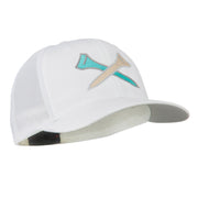 Crossed Golf Tees Embroidered Trucker Cap