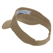 The Aqua Rodfather Embroidered Cotton Twill Sun Visor - Khaki OSFM