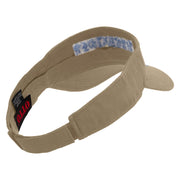 The Aqua Rodfather Embroidered Cotton Twill Sun Visor - Khaki OSFM