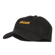 Mini College Embroidered Low Cap