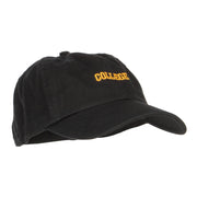 Mini College Embroidered Low Cap