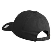 Veteran US Navy Embroidered Washed Cotton Twill Brass Buckle Cap - Black OSFM