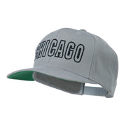 Chicago Embroidered Flat Bill Cap